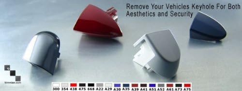 Bimmian KHC8XR354 Painted Keyhole Cover- For E82 E81 E87 E88 RHD- With lighting package Pre-2007- Titanium Silver- 354