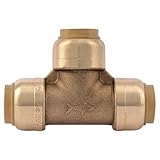 SharkBite U374LFA Plumbing Fitting, 1 inch x 1 inch x 1 inch, Brass