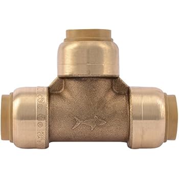 sharkbite tee fitting connector inch pex cpvc copper fittings push connect plumbing