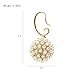 TS Luxury Pearl Inlaid Fireball Spherical Drop Earrings
