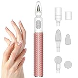 Electric Nail Drill 7 in 1 Professional Acrylic Nail Kit Rechargeable Cordless Portable Handpiece Nail File Manicure Set Grinder Pedicure Finger Toe Care with Polishing Tools for Home &Travel Use