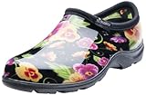 Sloggers 5114BP06 Garden Shoe, 6 Pansy Black/Purple