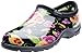 Sloggers Women's Waterproof Rain and Garden Shoe with Comfort Insole, Pansy Black, Size 9, Style 5114BP09