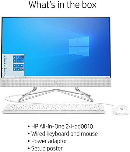 2021 Newest HP 24-inch FHD All-in-One Desktop Computer Dual-Core AMD Athlon Silver 3050U Processor 8GB DDR4 RAM NVMe M.2 256GB SSD DVD WIFI5 BT Web Cam Windows 10 Snow White w/RE USB3.0 Flash Drive 7 2021 Newest HP 24-inch FHD All-in-One Desktop Computer Dual-Core AMD Athlon Silver 3050U Processor 8GB DDR4 RAM NVMe M.2 256GB SSD DVD WIFI5 BT Web Cam Windows 10 Snow White w/RE USB3.0 Flash Drive
