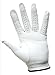 FINGER TEN Golf Gloves Men Right Handed Left Golfer Cabretta Leather Value 3 Pack, Men's Glove Soft Grip Cadet Size Small Medium Large XL XXL (Raw White, Medium/Large, Left)