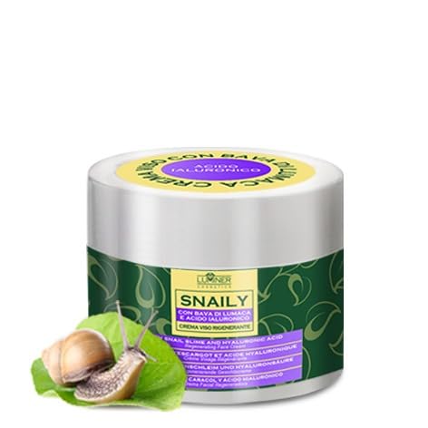 LUMINER® 150ml Anti-Wrinkle Face Cream With 70% Snail Slime and 100% Pure Hyaluronic Acid, Made In Italy, Natural Formula with Anti-stain and Anti-Aging Action with Vitamin C