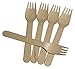 Wooden Forks - Disposable Wood Cutlery Silverware (50)