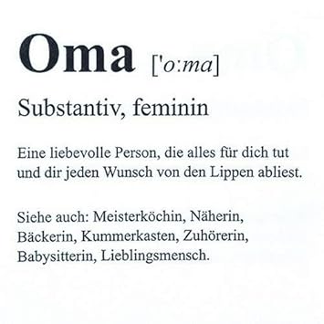 20 Servietten Definition Von Oma Als Tischdeko Mit Lustigen