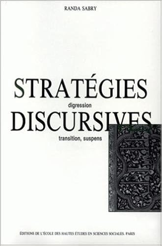 Amazon Fr Strategies Discursives Digression Transition Suspens Sabry Randa Livres