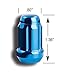 Gorilla Automotive 21123BL Small Diameter Acorn Blue 5 Lug Kit (12mm x 1.25 Thread Size) - Pack of 20