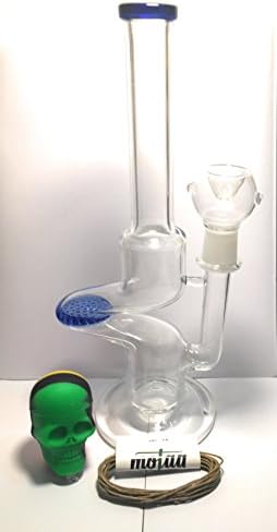 MOTAA Hook-Ahh edtion glass Art work with 10ft of MOTTA Organic HEMP Wick, bonus Silicon SKULL with 10 DAISY Screens!! (Honey Comb)