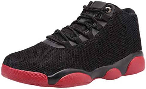 Oliviavan Men‘s Basketball Shoe Leisure Net Surface Flat Running shoes Non-Slip Breathable Sneaker