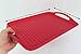 ChopMaster Rectangular Serving Tray with Handle (Large, Red)