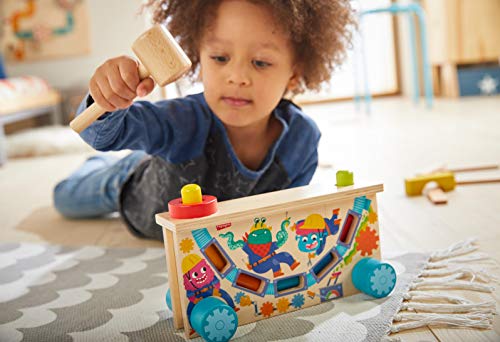 image for HABA Highlights Monster Tap Bench Hammering and Pounding Toy with Colo
