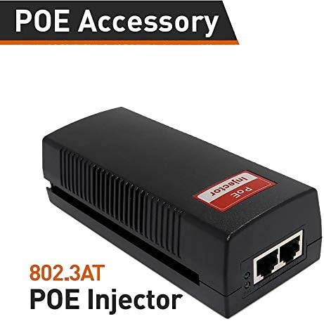 PoE Injector - Single Gigabit Port Power Over Ethernet – 30W – 1 Port – IPEEE 802.3at –Compliant 10/100M/1000M for IP Security Camera