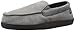 ISOTONER Men's Diamond Corduroy Moccasin Slipper with Cooling Memory Foam for Indoor/Outdoor Comfort