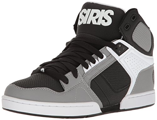 Osiris men s nyc 83 skateboarding shoe, grey/white/blac…