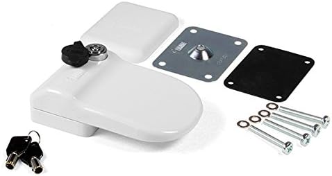 FAP Flap Lock Jam Flap Lock For Caravan Motorhome – White Oval FF-System