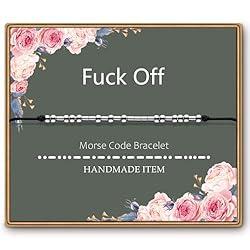 ASELFAD Sterling Silver Fuck Off Morse Code