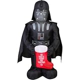 Star Wars 5 FT Darth Vader holding Stocking Airblown Inflatable