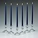 Light In The Dark Elegant Cobalt Blue Unscented Taper Candles 12 Inch Tall 3/4 Inch Thick Set of 12 Burn 10 Hours