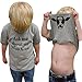 GObabyGO Baby Ask me About My moo Cow, Toddler Kids Baby Boys T-Shirt Short Sleeves Summer Tops Tees (4-5T, Gray)