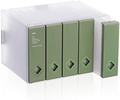 AhfuLife® - Caja de almacenamiento para CD o DVD verde Pea Green: Amazon.es: Informática