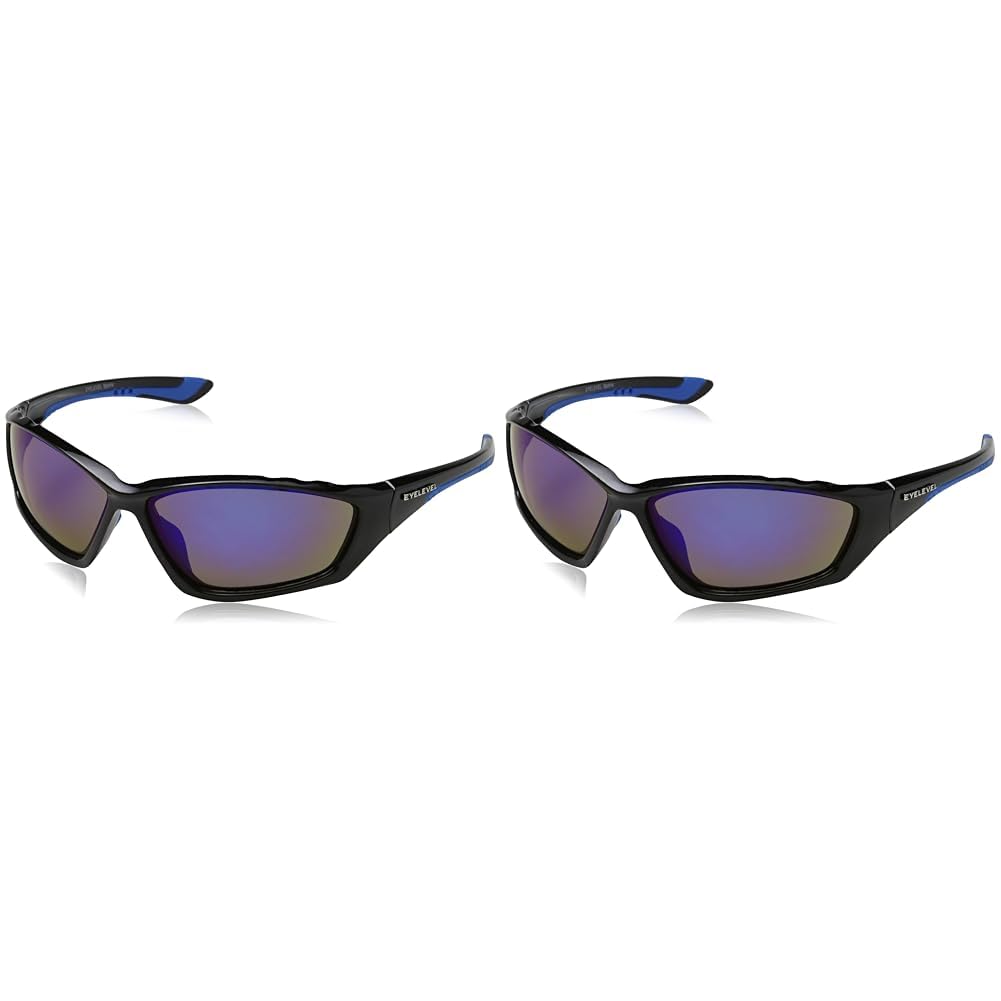 Eyelevel Men's Bullet Sports Sunglasses, Black (Black/Blue), One size
