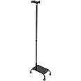 Stair Climbing Assist Cane for Elderly Stairway Aid Walking Sticks Adjustable Height 2-in-1 Walking Stick with 4 Non-Slip Base and Handle for Seniors Men and Women