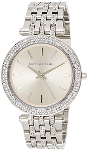 michael kors silvertone darci watch