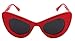 FEISEDY Retro Cat Eye Women Sunglasses Cateye Acetate Frame Polycarbonate Lenses B2239