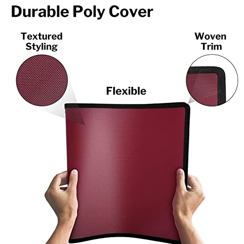 Dunwell 3Ring Binder with 5x7 Photo Pages (Ruby) Photo Album