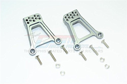 HPI Venture Toyota FJ Cruiser Upgrade Parts Aluminum Adjustable Rear Damper Mount - 1Pr Set Gray Silver