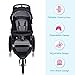 Costzon Baby Jogger Stroller, All Terrain Lightweight Fitness Jogging Stroller w/Parental Cup Phone Holder, Free Tractive Webbing, Large Storage Basket (Black)
