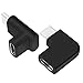 AFUNTA 90 Degree USB C Type C Male to Female Adapter, Right & Left and Upward & Downward Angled 90 Degree USB-C USB 3.1 Type-C Male to Female Extension Adapter for Laptop & Tablet & Mobile Phone