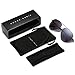 DUMOK Aviator Sunglasses Unisex Flat Lens Mirrored Metal Classic Shades DSR003 With Gold Frame/Pink Lens