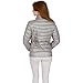 NEW Women's Packabe Ultra Light Weight Down Coat Short Jacket Outwear Blazer Grey (Medium, Grey)