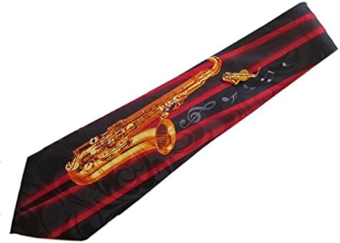 Music Neck Tie, Lapel Pin/Tie Tack Set