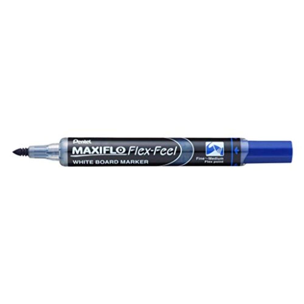 Pentel Maxiflo Flex Feel Whiteboard Marker Blue (Pack of 12)