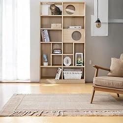VIHLCYDA Modern Cat Tree Bookshelf - Stylish