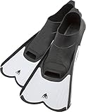 Cressi Light Fin Pool and Training Short Blade Closed Foot Fins, Adult (White, US Mens 11-12, Ladies 12-13, EU 45-46)