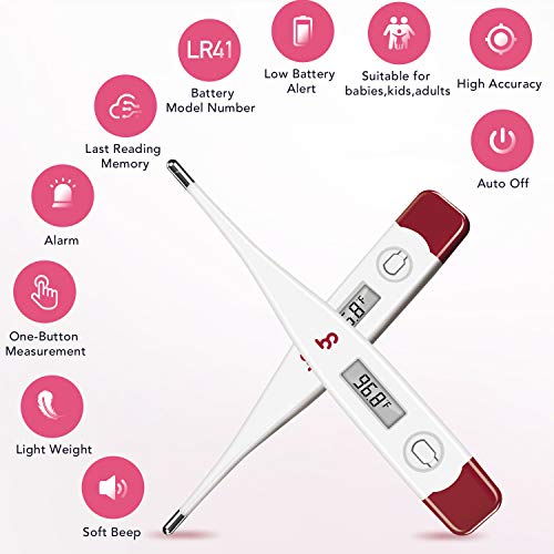 Digital Thermometer for Fever Body Temperature for Oral Rectal Armpit