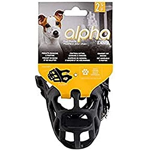 ZEUS Alpha TPR Muzzle for Small Dogs, Black