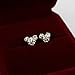 Bonnie Cute Mouse Crystal Rhinestone Girl's Screwback Stud Earrings