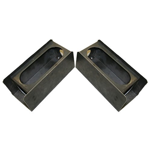 2 LONG HAUL New Trailer Truck Steel Housing Box with Oval Tail Light & Round Light LED