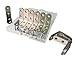 Shapenty Stainless Steel 90 Degree Angle Bracket Corner Shelf Fastener with Screws 40mm x 40mm (12 Pack)