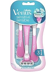 Gillette Venus Disposable Razors For Women, Venus Sensitive Womens Razors, 3 Count