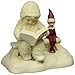Department 56 Snowbabies “Elf on the Shelf Listens to a Story” Porcelain Figurine, 4.25”