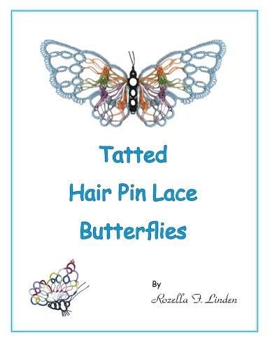 Tatted Hair Pin Lace Butterflies