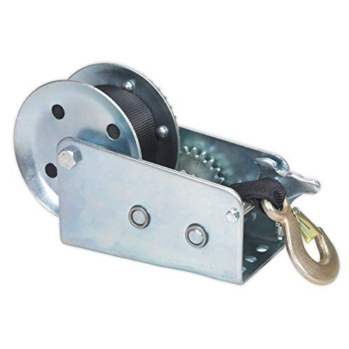 Sealey GWW2000M Capacity Geared Hand Winch with Webbing Strap, 900 kg - Image 2